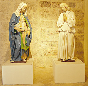 Vergine annunciata e Angelo annunciante, museo civico e diocesano La Castellina